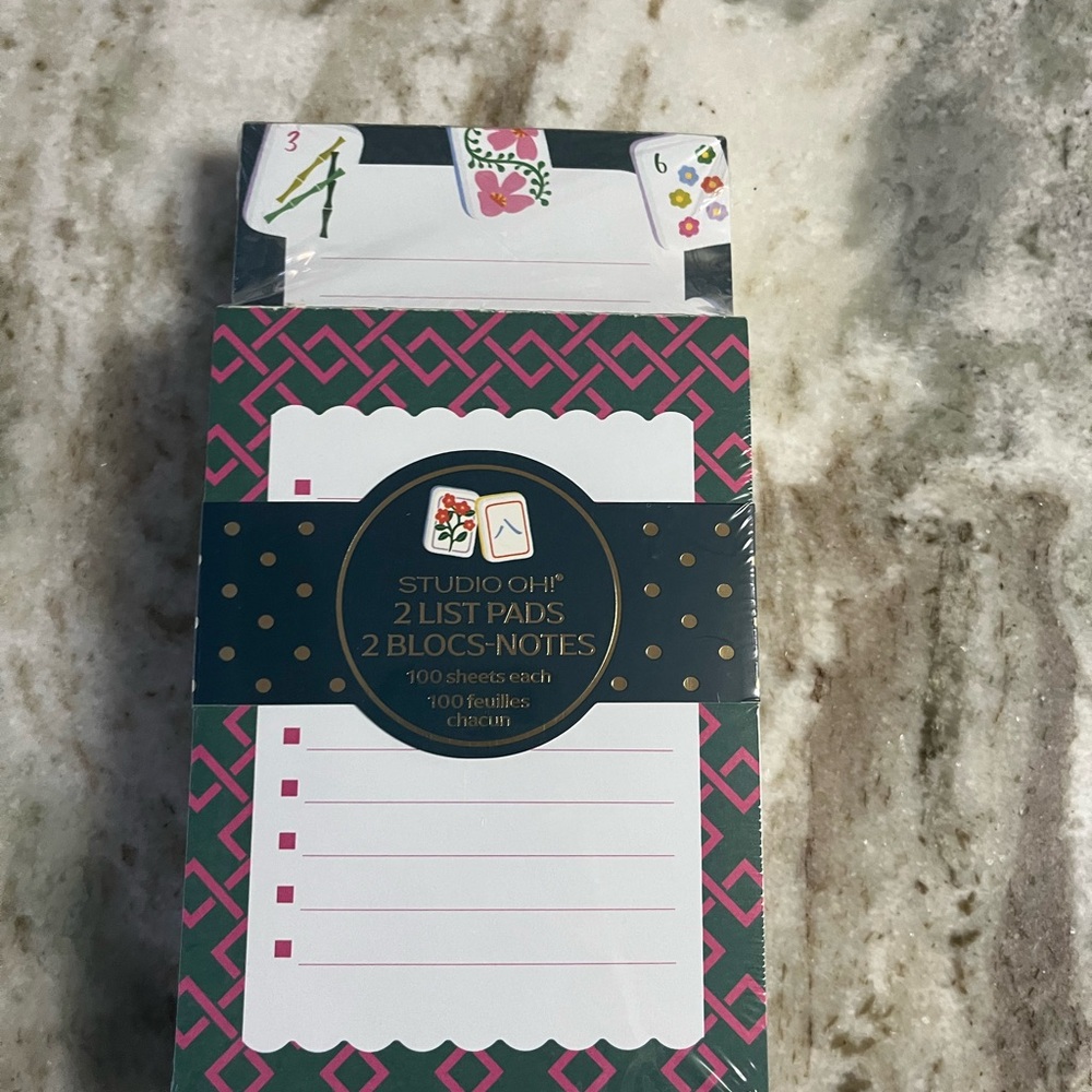 ✨ Studio Oh! Mahjong inspired 2-Pack List Pads Set ✨